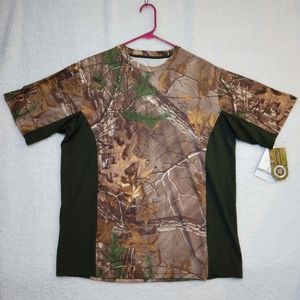 NWT- Realtree Men's Hi Perf Moisture Wicking Tee Size Large